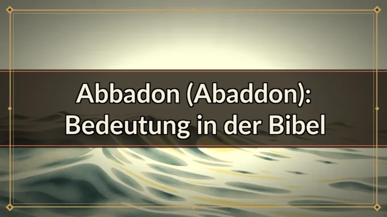 Abbadon (Abaddon): Bedeutung in der Bibel