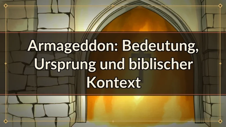 Armageddon: Bedeutung, Ursprung und biblischer Kontext