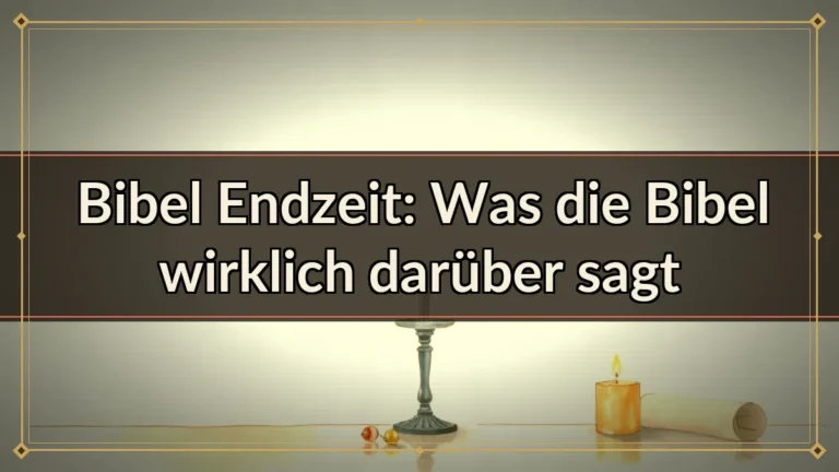 Bibel Endzeit: Was die Bibel wirklich darüber sagt