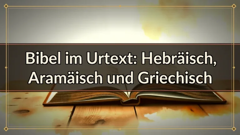 Bibel im Urtext: Hebräisch, Aramäisch und Griechisch Bibel im Urtext: Hebräisch, Aramäisch und Griechisch