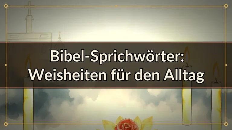 Bibel-Sprichwörter: Weisheiten für den Alltag Bibel-Sprichwörter: Weisheiten für den Alltag