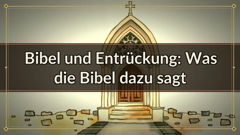 Bibel und Entrückung: Was die Bibel dazu sagt Bibel und Entrückung: Was die Bibel dazu sagt