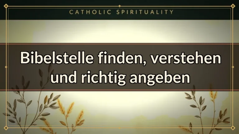 Bibelstelle finden, verstehen und richtig angeben