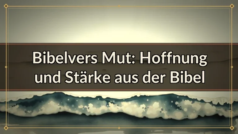 Bibelvers Mut: Hoffnung und Stärke aus der Bibel Bibelvers Mut: Hoffnung und Stärke aus der Bibel