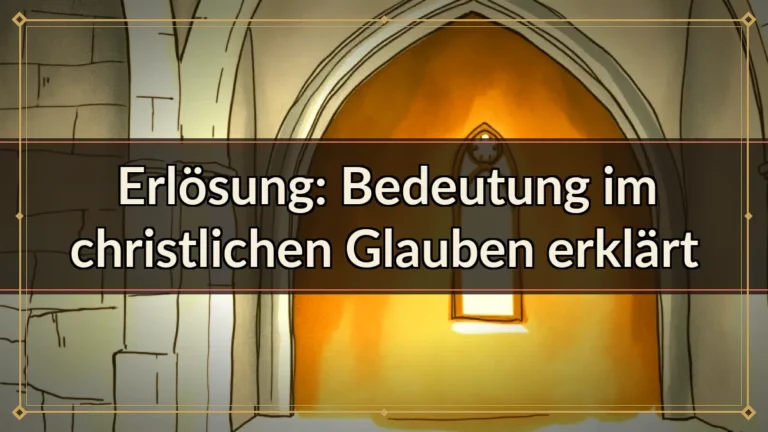 Erlösung: Bedeutung im christlichen Glauben erklärt