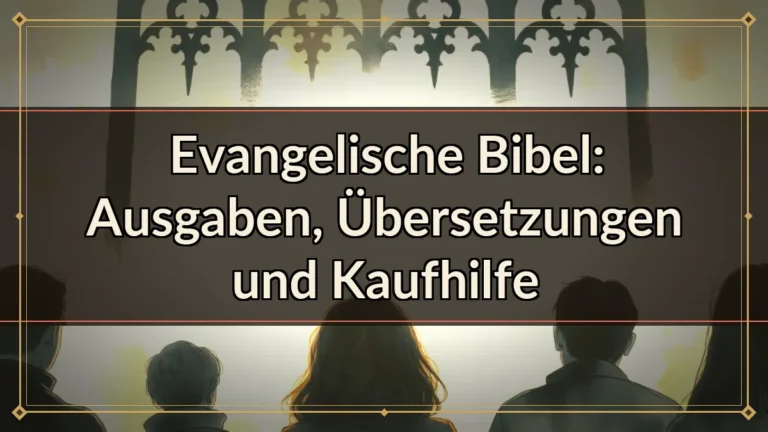 Evangelische Bibel: Ausgaben, Übersetzungen und Kaufhilfe