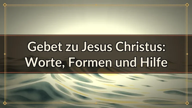 Gebet zu Jesus Christus: Worte, Formen und Hilfe Gebet zu Jesus Christus: Worte, Formen und Hilfe
