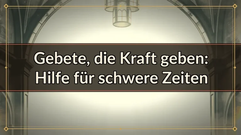 Gebete, die Kraft geben: Hilfe für schwere Zeiten Gebete, die Kraft geben: Hilfe für schwere Zeiten