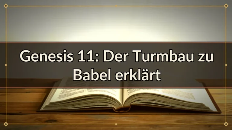 Genesis 11: Der Turmbau zu Babel erklärt Genesis 11: Der Turmbau zu Babel erklärt
