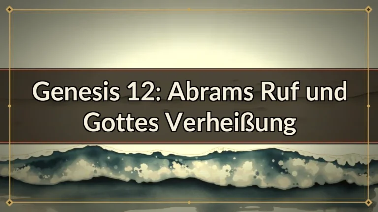 Genesis 12: Abrams Ruf und Gottes Verheißung Genesis 12: Abrams Ruf und Gottes Verheißung