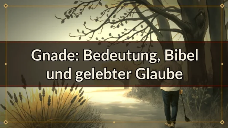 Gnade: Bedeutung, Bibel und gelebter Glaube