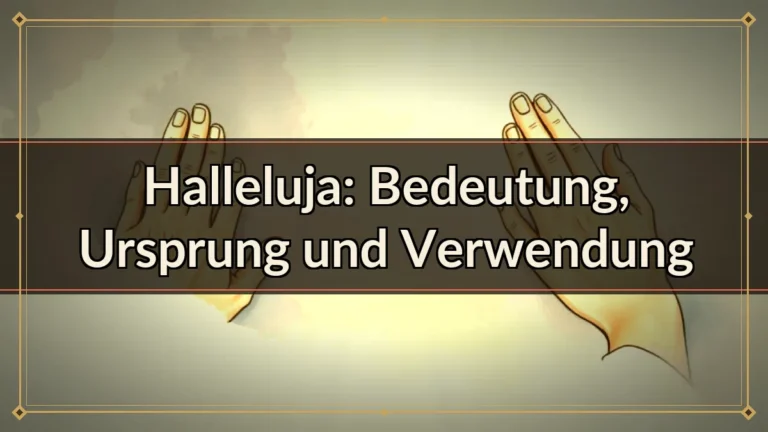 Halleluja: Bedeutung, Ursprung und Verwendung Halleluja: Bedeutung, Ursprung und Verwendung