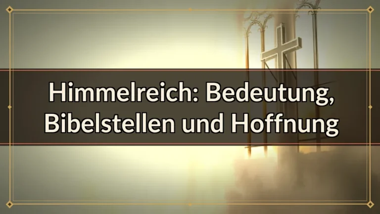 Himmelreich: Bedeutung, Bibelstellen und Hoffnung