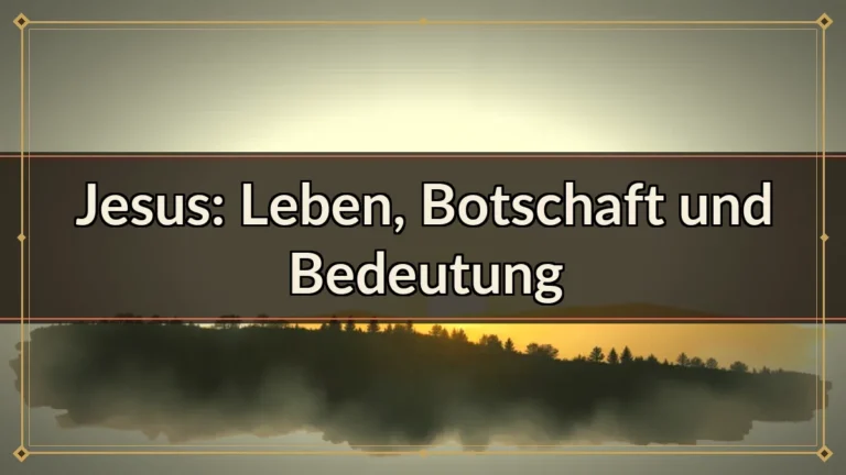 Jesus: Leben, Botschaft und Bedeutung