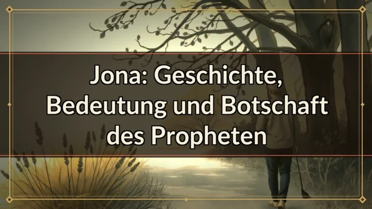 Jona: Geschichte, Bedeutung und Botschaft des Propheten Jona: Geschichte, Bedeutung und Botschaft des Propheten