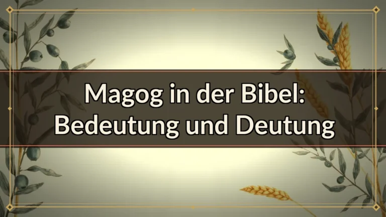 Magog in der Bibel: Bedeutung und Deutung