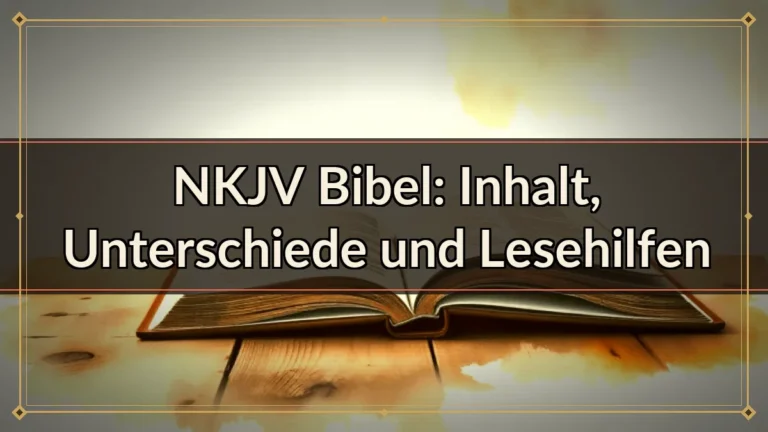 NKJV Bibel: Inhalt, Unterschiede und Lesehilfen