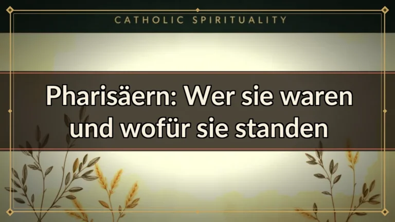 Pharisäern: Wer sie waren und wofür sie standen