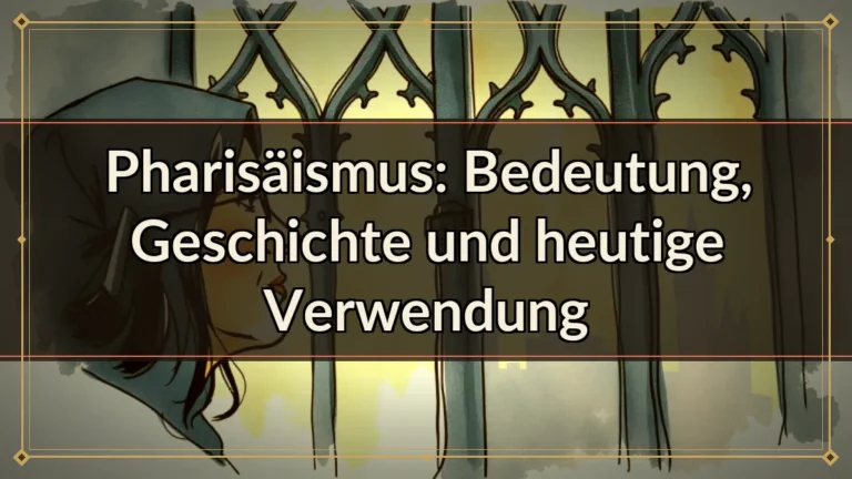 Pharisäismus: Bedeutung, Geschichte und heutige Verwendung