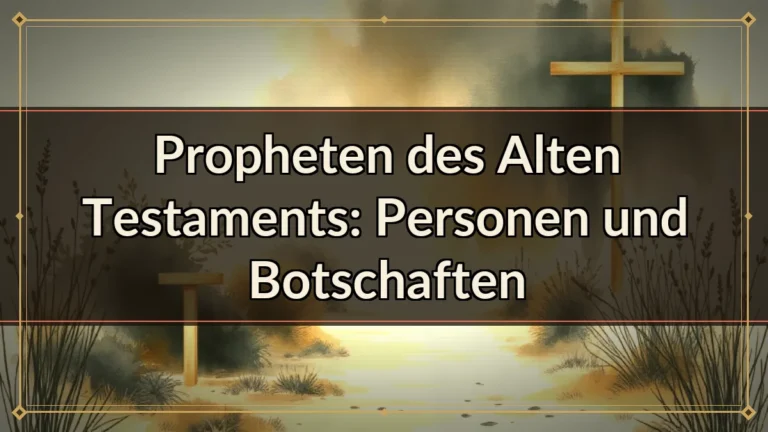 Propheten des Alten Testaments: Personen und Botschaften