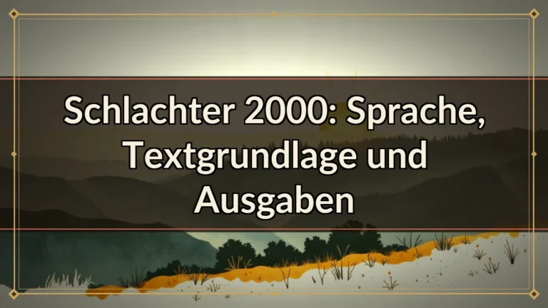 Schlachter 2000: Sprache, Textgrundlage und Ausgaben