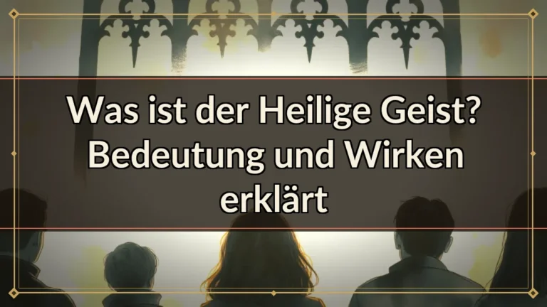 Was ist der Heilige Geist? Bedeutung und Wirken erklärt Was ist der Heilige Geist? Bedeutung und Wirken erklärt