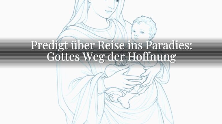 Predigt über Reise ins Paradies: Gottes Weg der Hoffnung