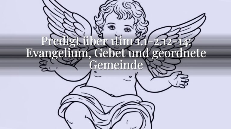 Predigt über 1tim 1.1-2.12-14: Evangelium, Gebet und geordnete Gemeinde Predigt über 1tim 1.1-2.12-14: Evangelium, Gebet und geordnete Gemeinde