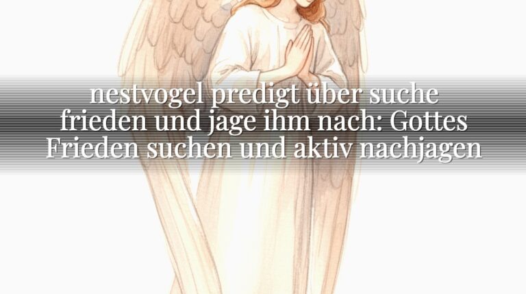 nestvogel predigt über suche frieden und jage ihm nach: Gottes Frieden suchen und aktiv nachjagen nestvogel predigt über suche frieden und jage ihm nach: Gottes Frieden suchen und aktiv nachjagen