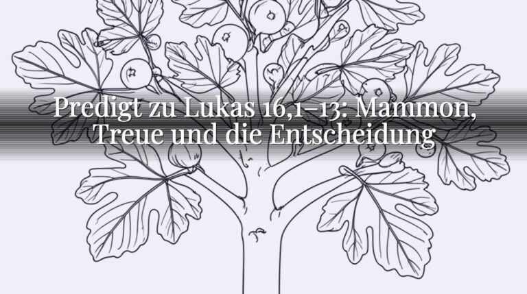 Predigt zu Lukas 16,1–13: Mammon, Treue und die Entscheidung