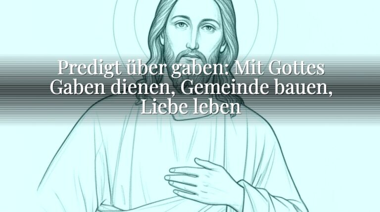 Predigt über gaben: Mit Gottes Gaben dienen, Gemeinde bauen, Liebe leben Predigt über gaben: Mit Gottes Gaben dienen, Gemeinde bauen, Liebe leben