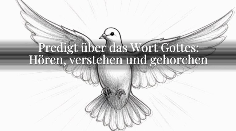 Predigt über das Wort Gottes: Hören, verstehen und gehorchen