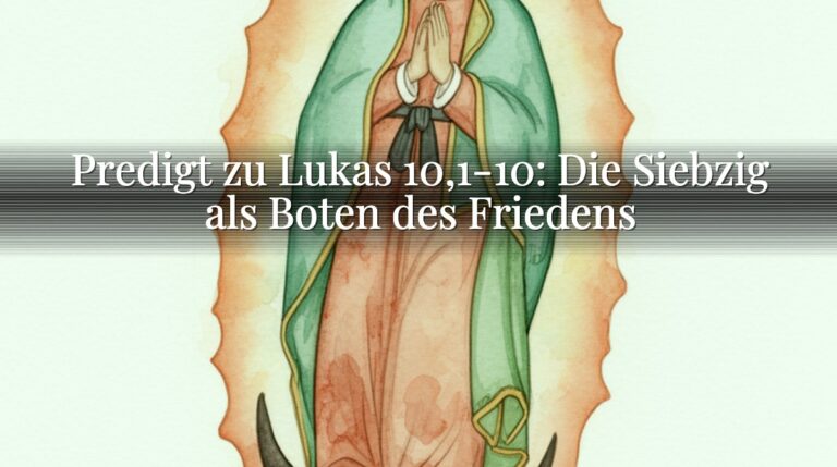 Predigt zu Lukas 10,1-10: Die Siebzig als Boten des Friedens
