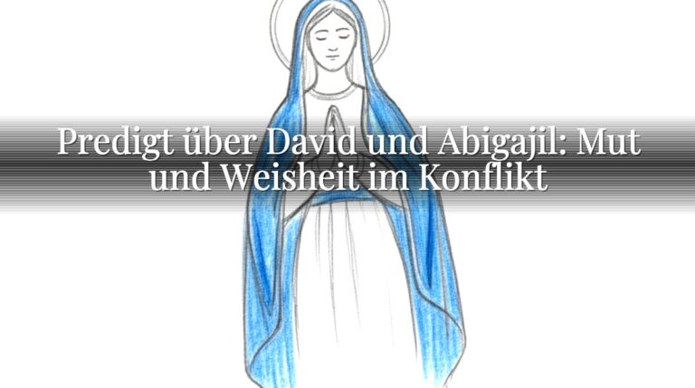 Predigt über David und Abigajil: Mut und Weisheit im Konflikt