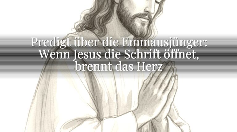 Predigt über die Emmausjünger: Wenn Jesus die Schrift öffnet, brennt das Herz