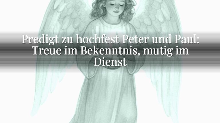 Predigt zu hochfest Peter und Paul: Treue im Bekenntnis, mutig im Dienst Predigt zu hochfest Peter und Paul: Treue im Bekenntnis, mutig im Dienst
