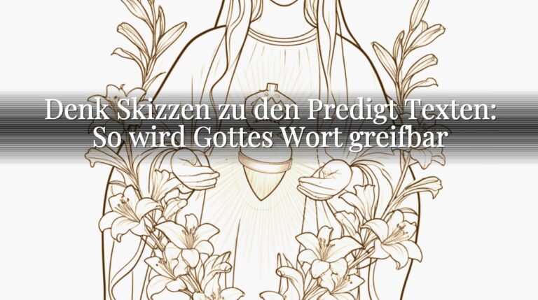 Denk Skizzen zu den Predigt Texten: So wird Gottes Wort greifbar