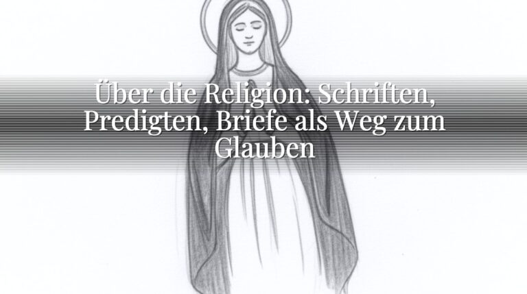 Über die Religion: Schriften, Predigten, Briefe als Weg zum Glauben Über die Religion: Schriften, Predigten, Briefe als Weg zum Glauben