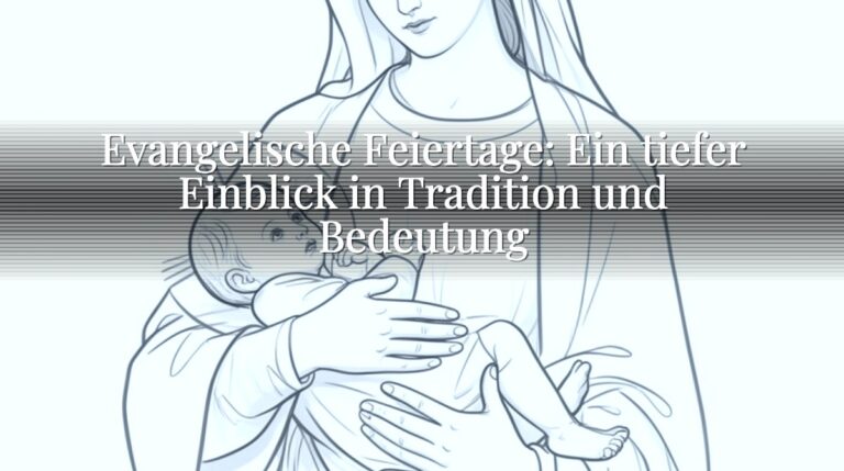 Evangelische Feiertage: Ein tiefer Einblick in Tradition und Bedeutung
