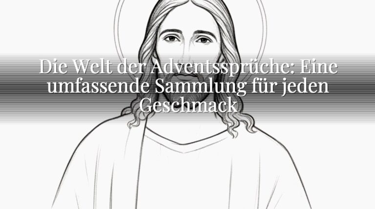 Die Welt der Adventssprüche: Eine umfassende Sammlung für jeden Geschmack