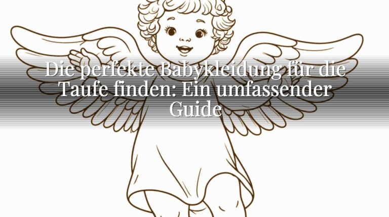Die perfekte Babykleidung für die Taufe finden: Ein umfassender Guide