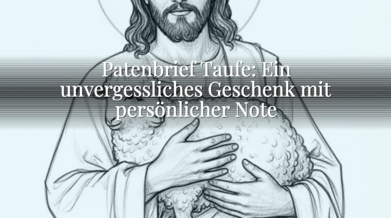 Patenbrief Taufe: Ein unvergessliches Geschenk mit persönlicher Note