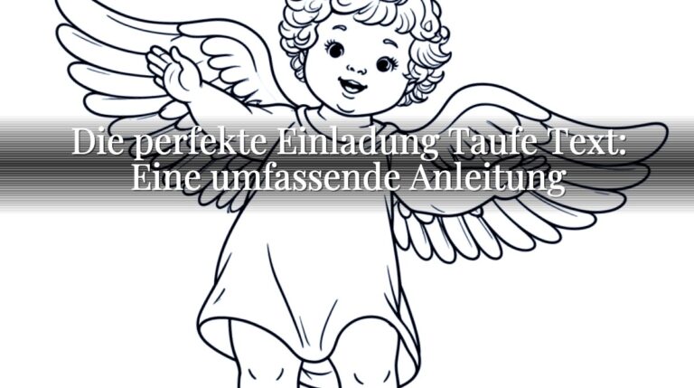 Die perfekte Einladung Taufe Text: Eine umfassende Anleitung Die perfekte Einladung Taufe Text: Eine umfassende Anleitung