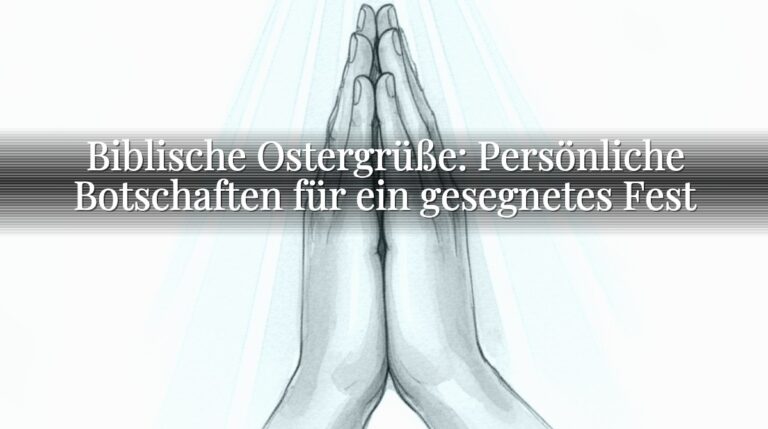 Biblische Ostergrüße: Persönliche Botschaften für ein gesegnetes Fest