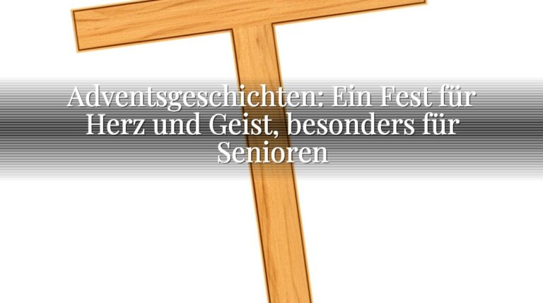 Adventsgeschichten: Ein Fest für Herz und Geist, besonders für Senioren