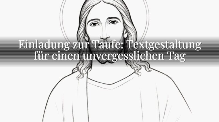 Einladung zur Taufe: Textgestaltung für einen unvergesslichen Tag Einladung zur Taufe: Textgestaltung für einen unvergesslichen Tag
