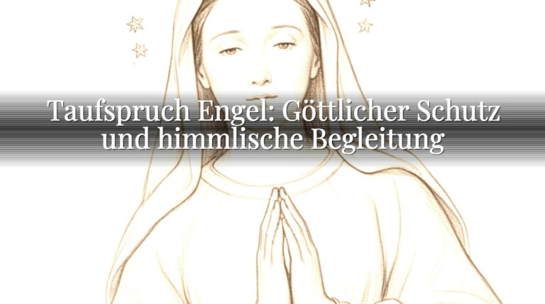 Taufspruch Engel: Göttlicher Schutz und himmlische Begleitung Taufspruch Engel: Göttlicher Schutz und himmlische Begleitung