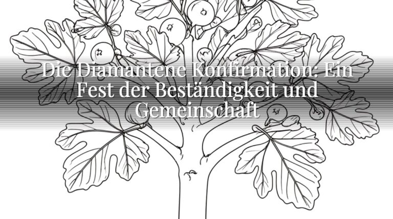 Die Diamantene Konfirmation: Ein Fest der Beständigkeit und Gemeinschaft Die Diamantene Konfirmation: Ein Fest der Beständigkeit und Gemeinschaft