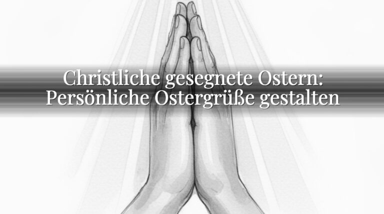 Christliche gesegnete Ostern: Persönliche Ostergrüße gestalten