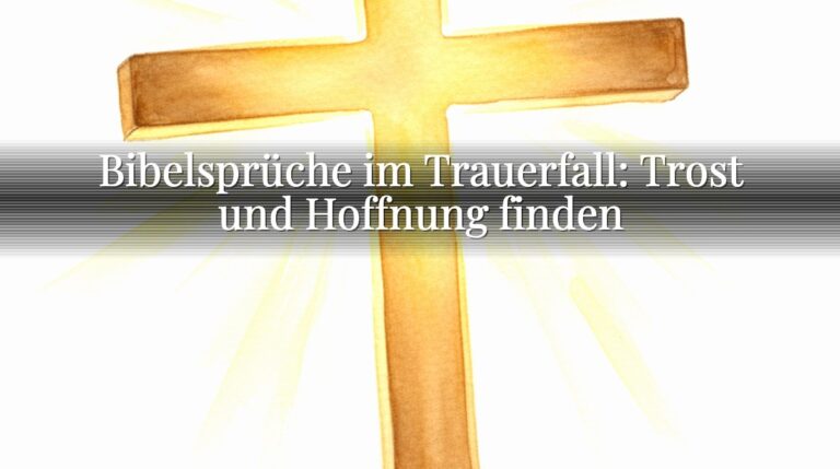 Bibelsprüche im Trauerfall: Trost und Hoffnung finden Bibelsprüche im Trauerfall: Trost und Hoffnung finden